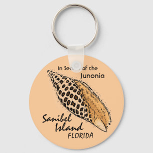 Porte-clés Porte - clé d'humour d'île de Sanibel de coquille