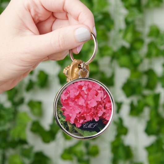 Porte-clés Porte - clé d'Hydrangeas roses (Main)