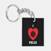 Porte-clés Porte - clé d'I <3 Felix (foncé) (Devant gauche)