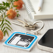 Porte-clés Porte - clé d'icône de bain de bulles (Devant Droit)