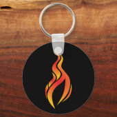 Porte-clés Porte - clé d'icône de flamme (Recto)
