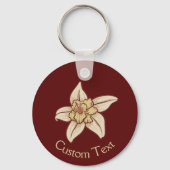 Porte-clés Porte - clé d'icône de fleur de vanille (Recto)