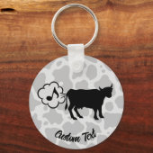 Porte-clés Porte - clé d'icône de méthane de vache (Recto)