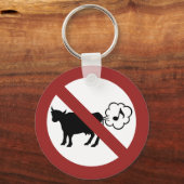 Porte-clés Porte - clé d'icône de méthane de vache (Recto)