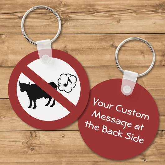 Porte-clés Porte - clé d'icône de méthane de vache