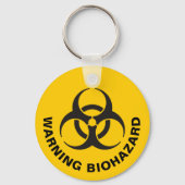 Porte-clés Porte - clé d'icônes de risque biologique (Recto)