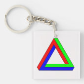 Porte-clés Porte - clé d'illusion du triangle optique (Devant)