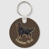 Porte-clés Porte - clé d'illustration Gordon Setter (Recto)