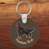 Porte-clés Porte - clé d'illustration Gordon Setter (Recto)
