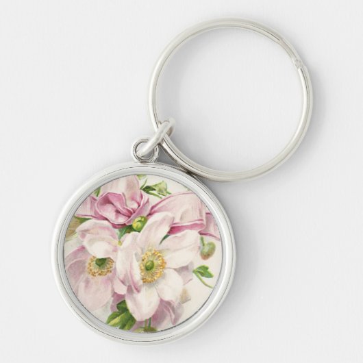 Porte-clés Porte - clé d'image numérique de fleurs (Devant)