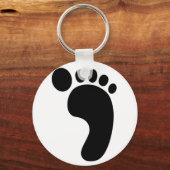 Porte-clés Porte - clé d'impression de pied (Recto)