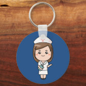 Porte-clés Porte - clé d'infirmière Animée (Recto)