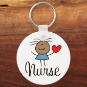 Porte-clés Porte - clé d'infirmière ethnique mignonne (Recto)