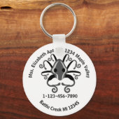 Porte-clés Porte - clé d'information d'urgence sur les calmar (Recto)