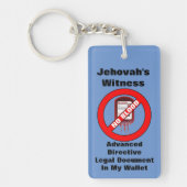 Porte-clés Porte - clé directif avancé, aucun sang (Devant)