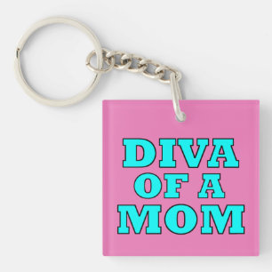 Porte-clés porte - clé "DIVA OF A MOM"