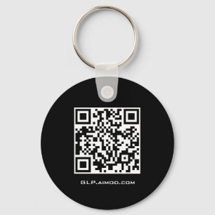 Porte-clés Porte - clé divin de logo de la production QR