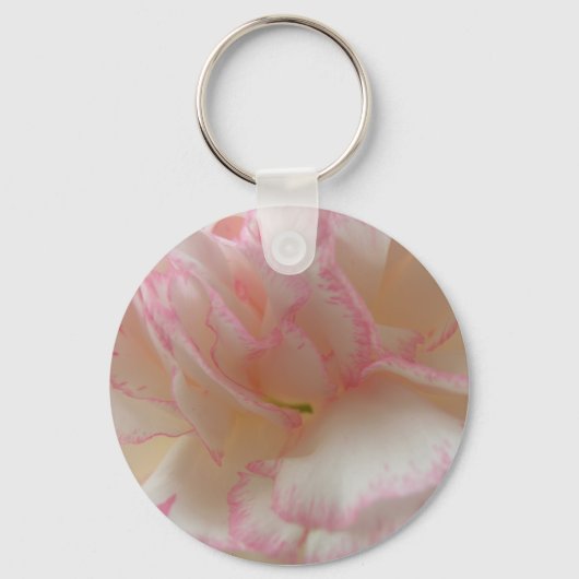 Porte-clés Porte - clé d'oeillets rose et blanc (Recto)