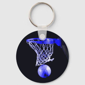 Porte-clés Porte - clé d'oeuvres de basket-ball bleu