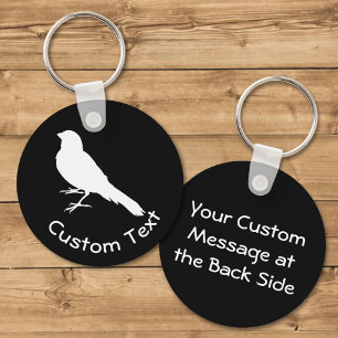 Porte-clés Porte - clé d'oiseaux canaires à pied