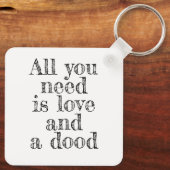 Porte-clés Porte - clé Doodle, Tout ce dont vous avez besoin  (Verso)