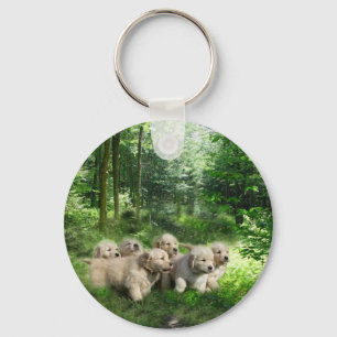 Porte-clés Porte - clé d'or de chiots