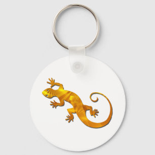 Porte-clés Porte - clé d'or de Gecko