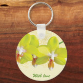 Porte-clés Porte - clé d'orchidées jaunes (Recto)