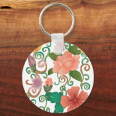 Porte-clés Porte - clé d'ornements floraux (Recto)