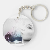 Porte-clés Porte - clé (double face) de cercle (Dos)