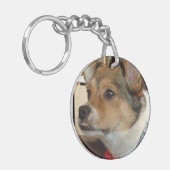 Porte-clés Porte - clé double face de chien mignon (Devant gauche)