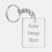 Porte-clés porte - clé double face de modèle (Devant gauche)