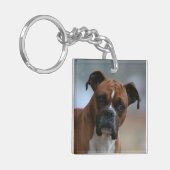 Porte-clés Porte - clé double face de portrait de chien de (Devant gauche)