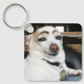 Porte-clés Porte - clé double face pour chien sourcil (Recto)