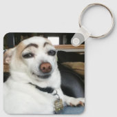 Porte-clés Porte - clé double face pour chien sourcil (Dos)