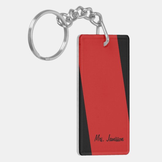 Porte-clés Porte - clé, double rayure dégrossie rectangulaire (Devant gauche)