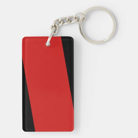 Porte-clés Porte - clé, double rayure dégrossie rectangulaire (Dos)