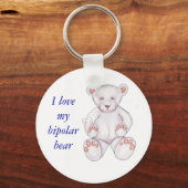 Porte-clés Porte - clé d'ours bipolaire - Customisé (Recto)