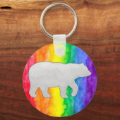 Porte-clés Porte - clé d'ours blanc gris (Recto)