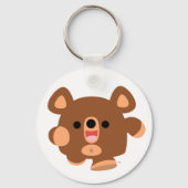 Porte-clés Porte - clé d'ours éergeant de dessin mignon (Recto)