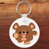Porte-clés Porte - clé d'ours éergeant de dessin mignon (Recto)