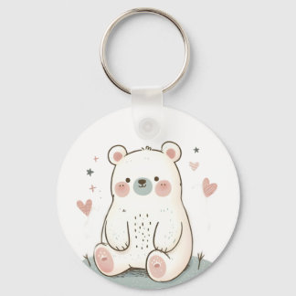 Porte-clés Porte - clé d'ours mou - Accessoire animal adorabl