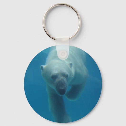 Porte-clés Porte - clé d'ours polaire de natation (Recto)
