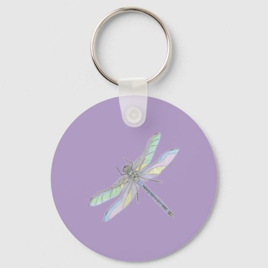 Porte-clés PORTE - CLÉ DRAGONFLY (lavande) (Recto)