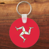 Porte-clés Porte - clé - Drapeau de l'île de Man (Recto)