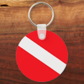 Porte-clés Porte - clé Drapeau de plongée (Recto)