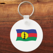 Porte-clés Porte - clé Drapeau du peuple Kanak (Recto)