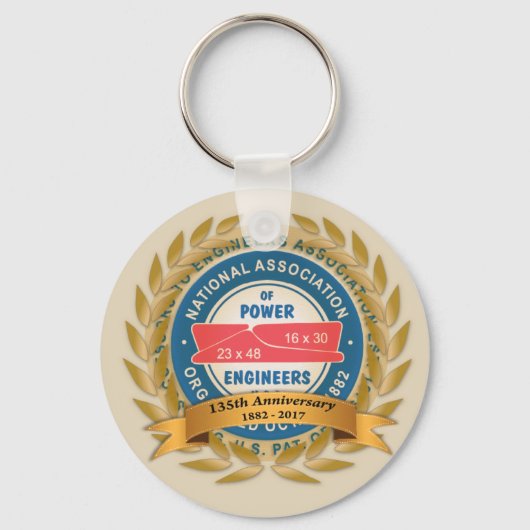 Porte-clés porte - clé du 135e anniversaire (Recto)