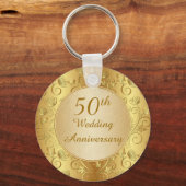 Porte-clés Porte - clé du 50e anniversaire du Mariage à fleur (Recto)