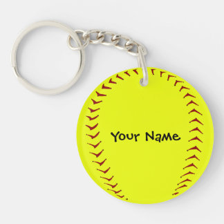 Porte-clés Porte - clé du base-ball de Fastpitch
